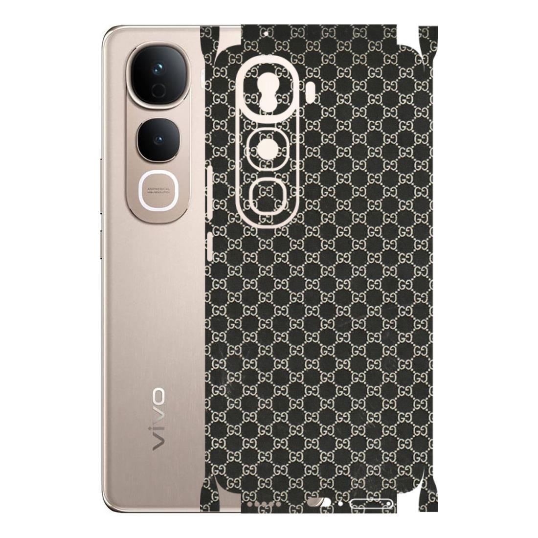 VIVO Y Series Phone Skins (All Models) - Black G Print - 3D Embossed Finish (L-109) Vivo Y400 Pro 5G