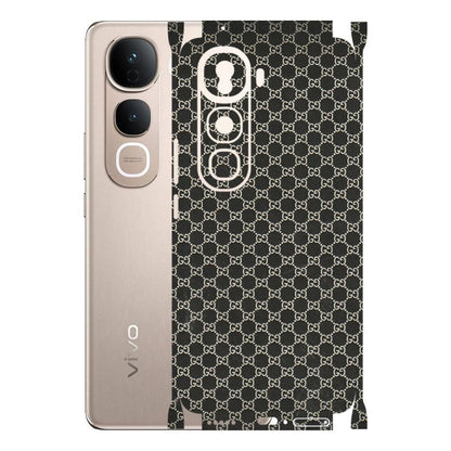 VIVO Y Series Phone Skins (All Models) - Black G Print - 3D Embossed Finish (L-109) Vivo Y400 Pro 5G