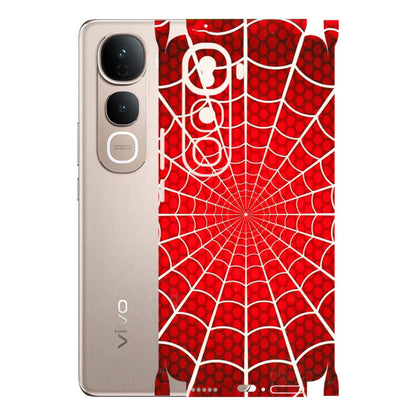 VIVO Y Series Phone Skins (All Models) - Classic Spidey Web - 3D Embossed Finish (L-115) Vivo Y400 Pro 5G