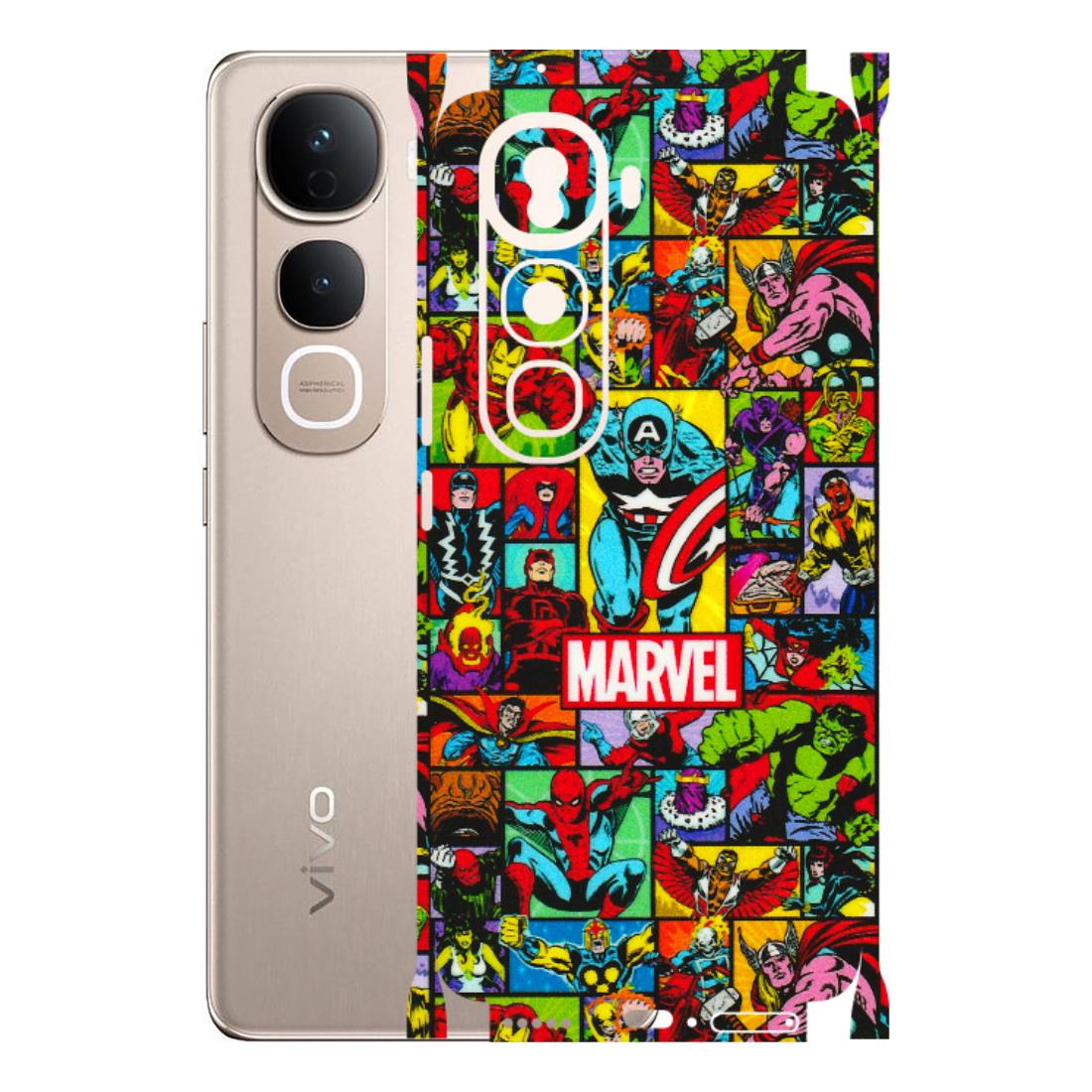VIVO Y Series Phone Skins (All Models) - MARVELOUS Comic Characters - 3D Embossed Finish (L-129) Vivo Y400 Pro 5G