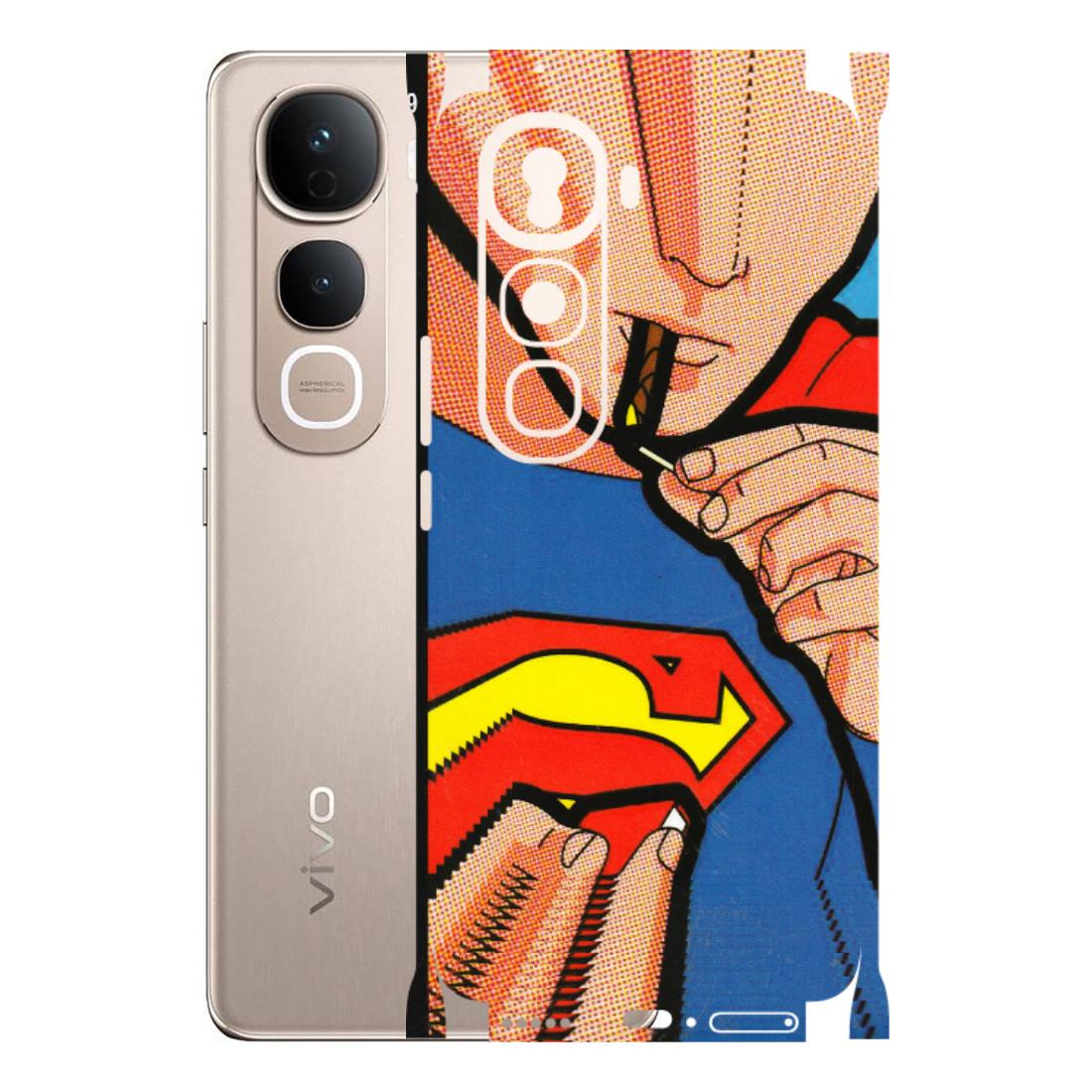 VIVO Y Series Phone Skins (All Models) - Superman Sutta - 3D Embossed Finish (L-130) Vivo Y400 Pro 5G