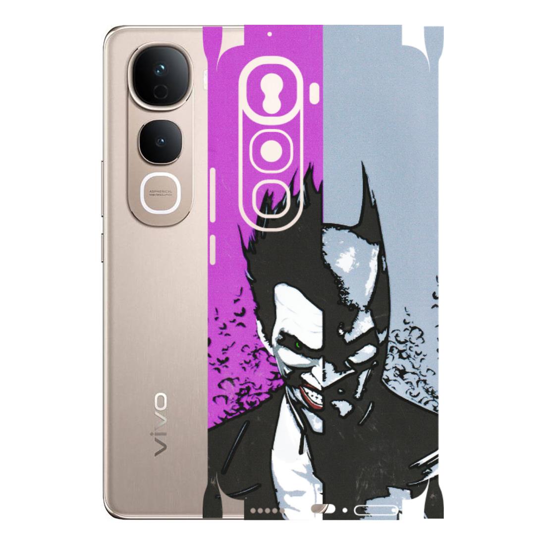 VIVO Y Series Phone Skins (All Models) - Batman & Joker - 3D Embossed Finish (L-143) Vivo Y400 Pro 5G
