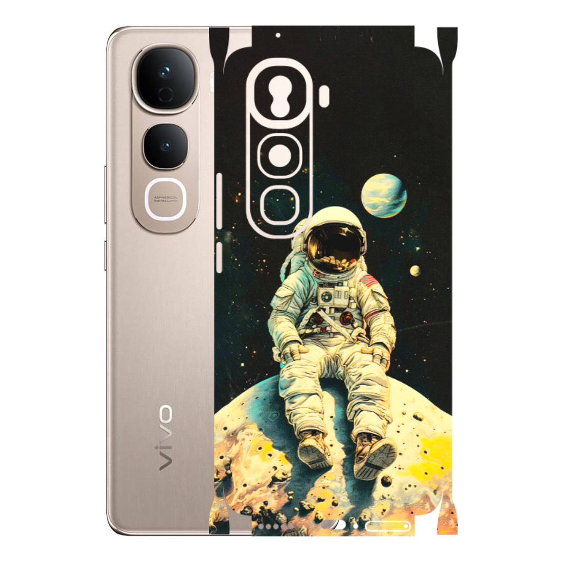 VIVO Y Series Phone Skins (All Models) - Astronaut in Space - 3D Embossed Finish (L-16) Vivo Y400 Pro 5G