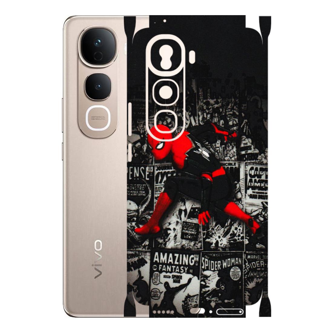 VIVO Y Series Phone Skins (All Models) - SpiderMan New - 3D Embossed Finish (L-162) Vivo Y400 Pro 5G