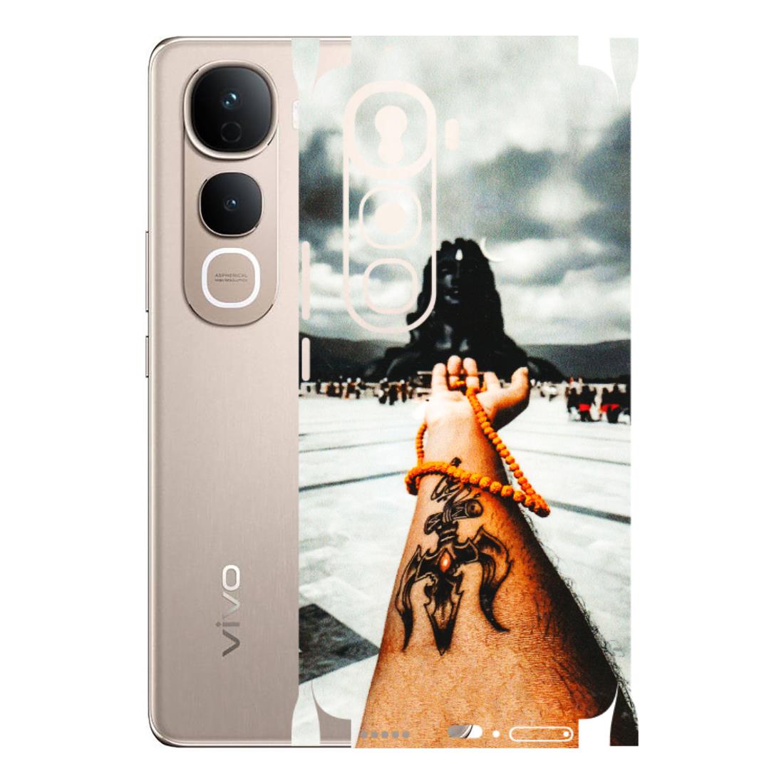 VIVO Y Series Phone Skins (All Models) - Jai Adiyogi Mahakaal - 3D Embossed Finish (L-164) Vivo Y400 Pro 5G
