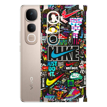 VIVO Y Series Phone Skins (All Models) - Just Do It Doodles - 3D Embossed Finish (L-166) Vivo Y400 Pro 5G