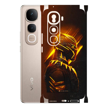 VIVO Y Series Phone Skins (All Models) - Gold Black Panther - 3D Embossed Finish (L-181) Vivo Y400 Pro 5G
