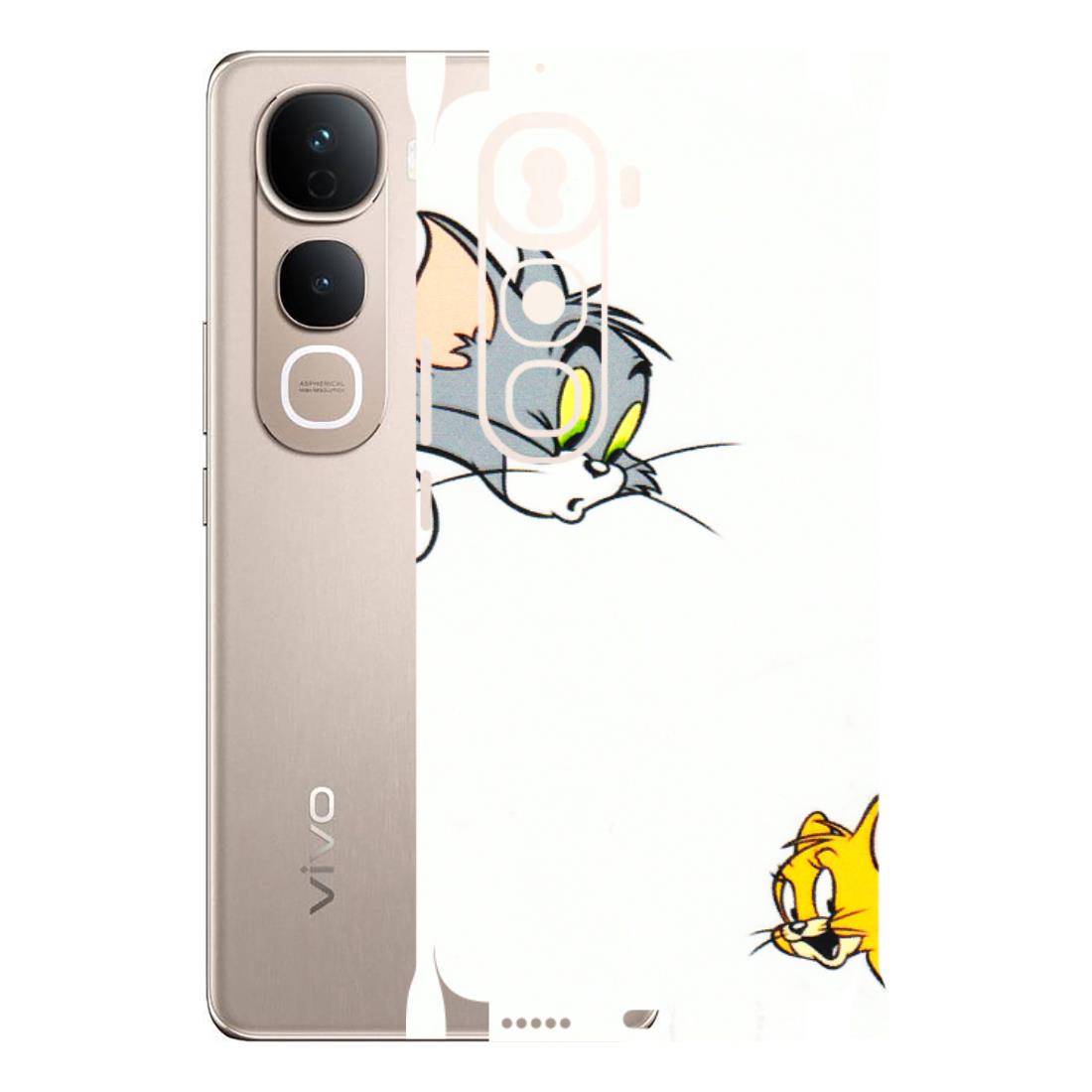 VIVO Y Series Phone Skins (All Models) - Cute Tom And Jerry - 3D Embossed Finish (L-220) Vivo Y400 Pro 5G