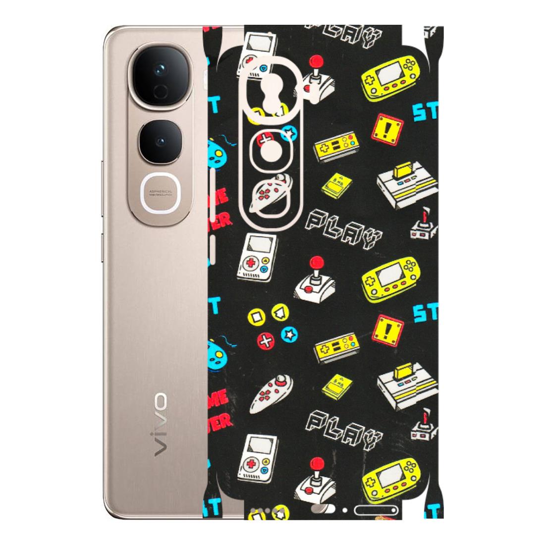 VIVO Y Series Phone Skins (All Models) - Gaming Doodles - 3D Embossed Finish (L-224) Vivo Y400 Pro 5G