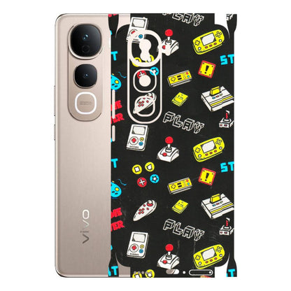 VIVO Y Series Phone Skins (All Models) - Gaming Doodles - 3D Embossed Finish (L-224) Vivo Y400 Pro 5G