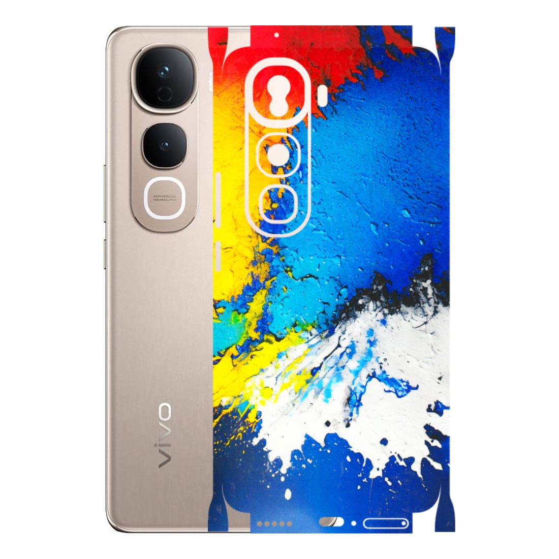 VIVO Y Series Phone Skins (All Models) - Acrylic Paint Spill - 3D Embossed Finish (L-229) Vivo Y400 Pro 5G