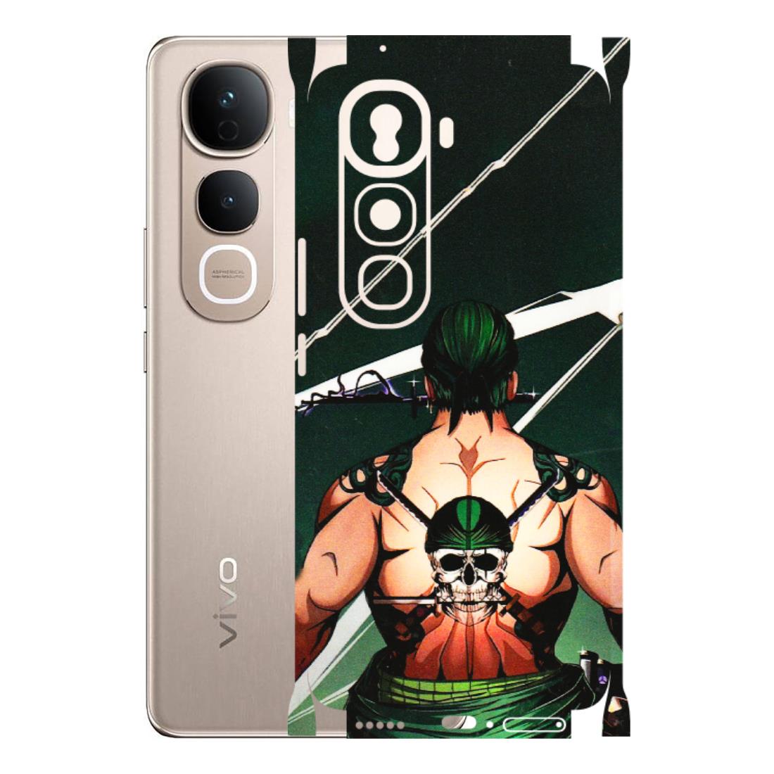 VIVO Y Series Phone Skins (All Models) - Zoro Anime - 3D Embossed Finish (L-23) Vivo Y400 Pro 5G