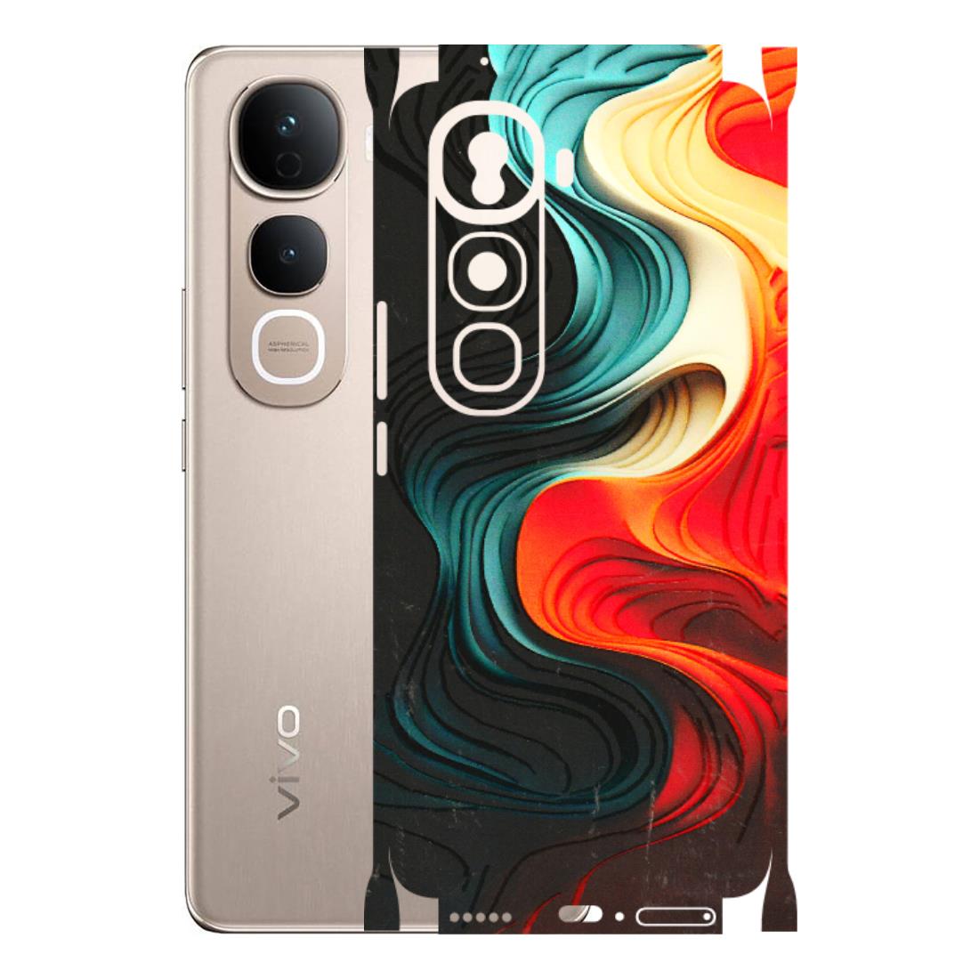 VIVO Y Series Phone Skins (All Models) - The Silky Swirl - 3D Embossed Finish (L-240) Vivo Y400 Pro 5G