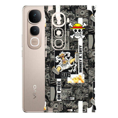 VIVO Y Series Phone Skins (All Models) - Cuffy Anime MonkeyCamic - 3D Embossed Finish (L-242) Vivo Y400 Pro 5G
