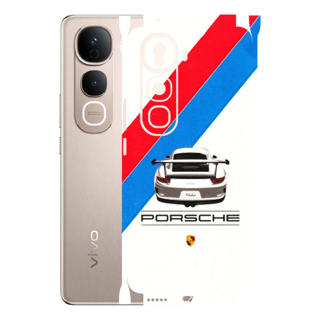 VIVO Y Series Phone Skins (All Models) - Porche Car Sober Logo - 3D Embossed Finish (L-248) Vivo Y400 Pro 5G