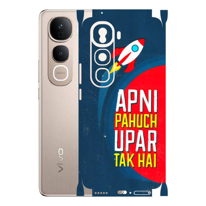 VIVO Y Series Phone Skins (All Models) - Apni Pahuch Upar Tak Hai - 3D Embossed Finish (L-276) Vivo Y400 Pro 5G