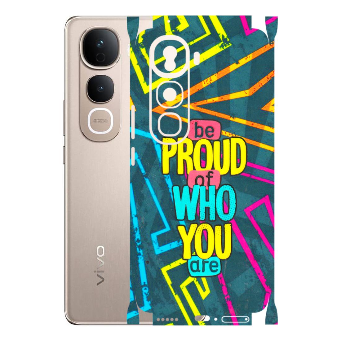 VIVO Y Series Phone Skins (All Models) - Be Proud Of Who You Are - 3D Embossed Finish (L-277) Vivo Y400 Pro 5G