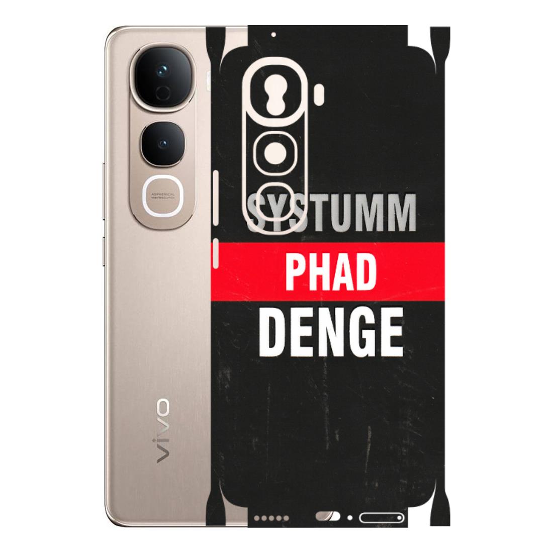 VIVO Y Series Phone Skins (All Models) - Systumm Phad Denge - 3D Embossed Finish (L-278) Vivo Y400 Pro 5G