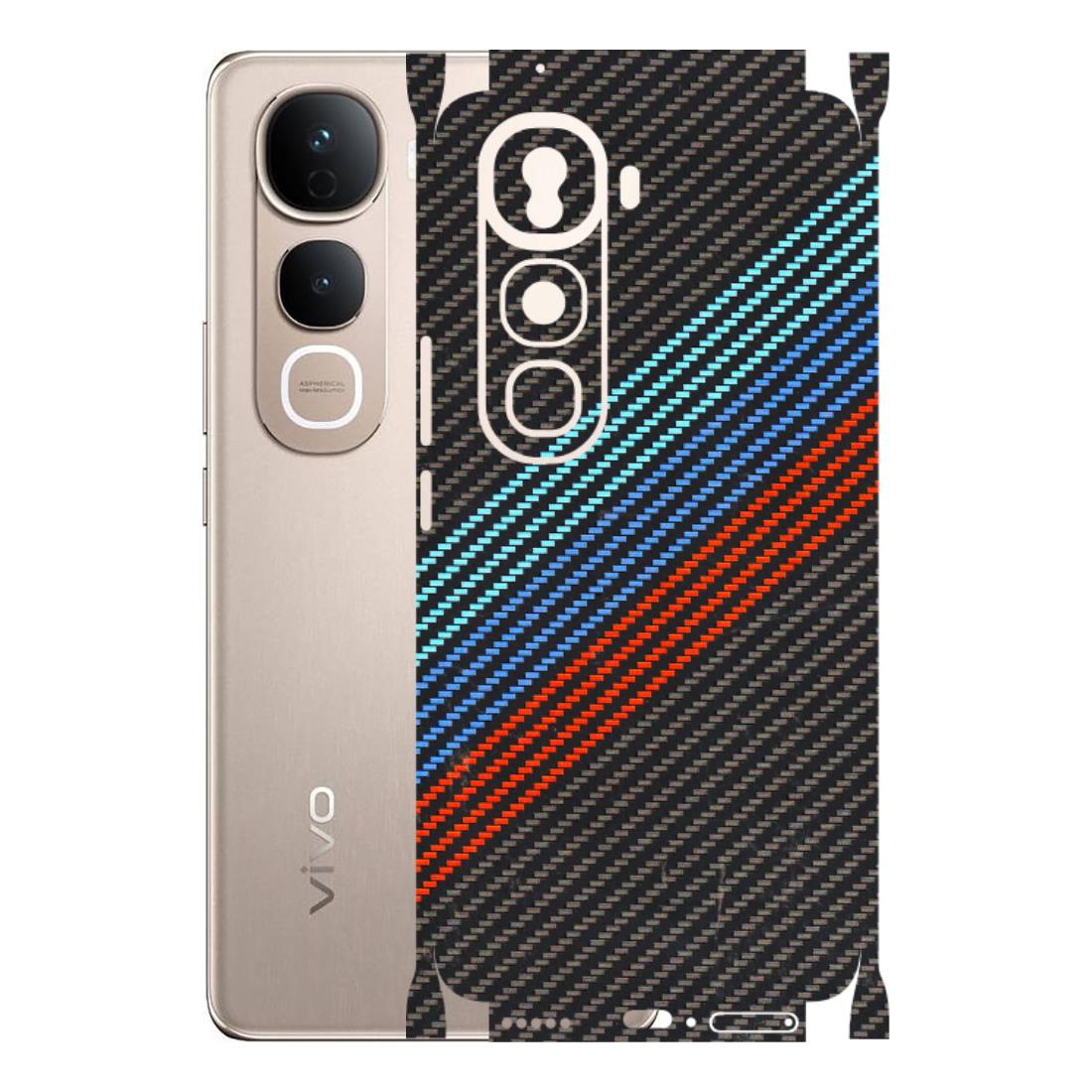 VIVO Y Series Phone Skins (All Models) - Carbon BM - 3D Embossed Finish (L-302) Vivo Y400 Pro 5G