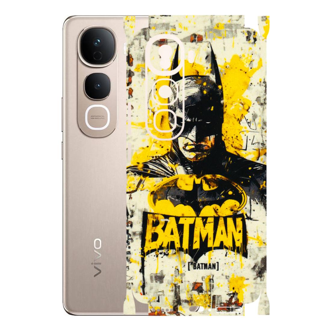 VIVO Y Series Phone Skins (All Models) - Batman Yellow BT - 3D Embossed Finish (L-304) Vivo Y400 Pro 5G