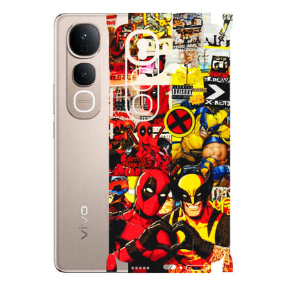 VIVO Y Series Phone Skins (All Models) - Spidy Wolverine - 3D Embossed Finish (L-310) Vivo Y400 Pro 5G