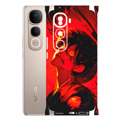 VIVO Y Series Phone Skins (All Models) - D.Luffy Power Up One Piece Anime - 3D Embossed Finish (L-326) Vivo Y400 Pro 5G
