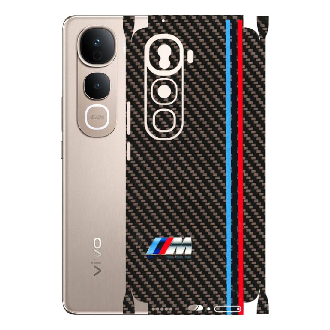 VIVO Y Series Phone Skins (All Models) - BM Carbon Fiber Feels - 3D Embossed Finish (L-38) Vivo Y400 Pro 5G