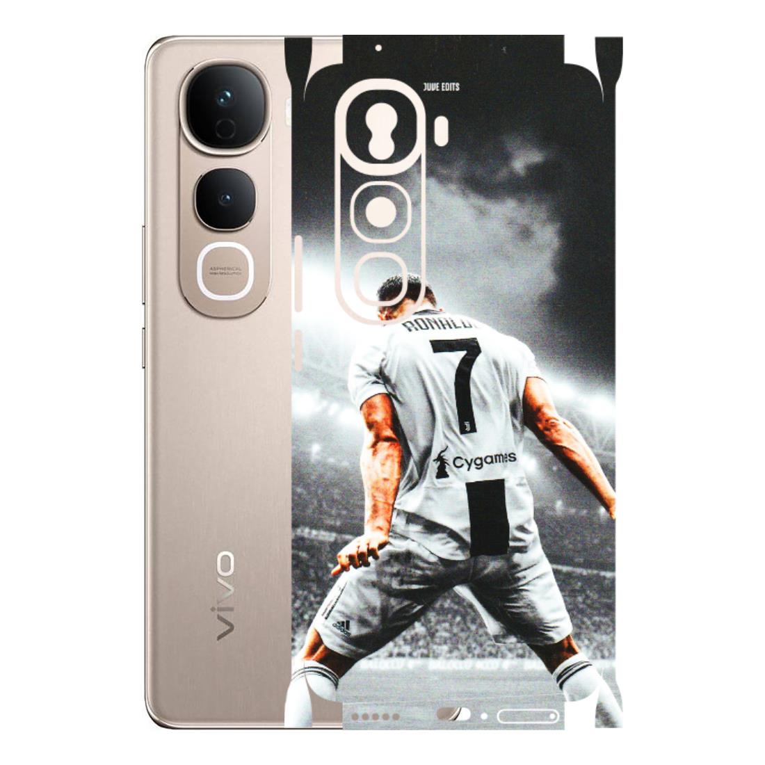 VIVO Y Series Phone Skins (All Models) - Ronaldo CR7 Crazy - 3D Embossed Finish (L-44) Vivo Y400 Pro 5G