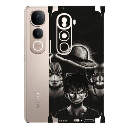 VIVO Y Series Phone Skins (All Models) - Black Luffy Hat - 3D Embossed Finish (L-57) Vivo Y400 Pro 5G