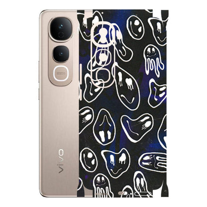 VIVO Y Series Phone Skins (All Models) - Distorted Smileys - 3D Embossed Finish (L-92) Vivo Y400 Pro 5G