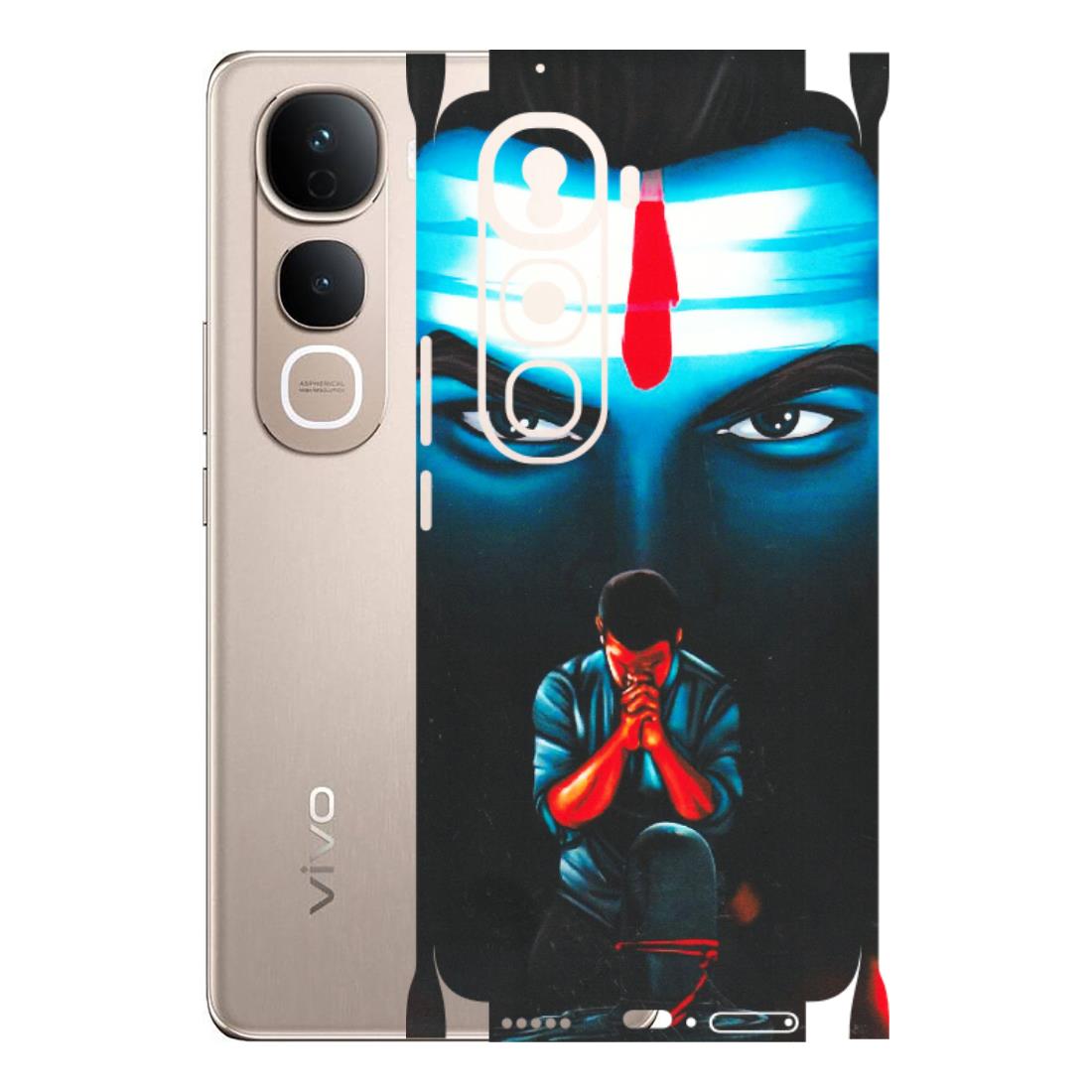 VIVO Y Series Phone Skins (All Models) - Mahakal Bhakt - Matte Finish (M-112) Vivo Y400 Pro 5G