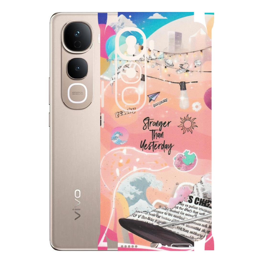 VIVO Y Series Phone Skins (All Models) - Stronger Then Yesterday - Matte Finish (M-128) Vivo Y400 Pro 5G