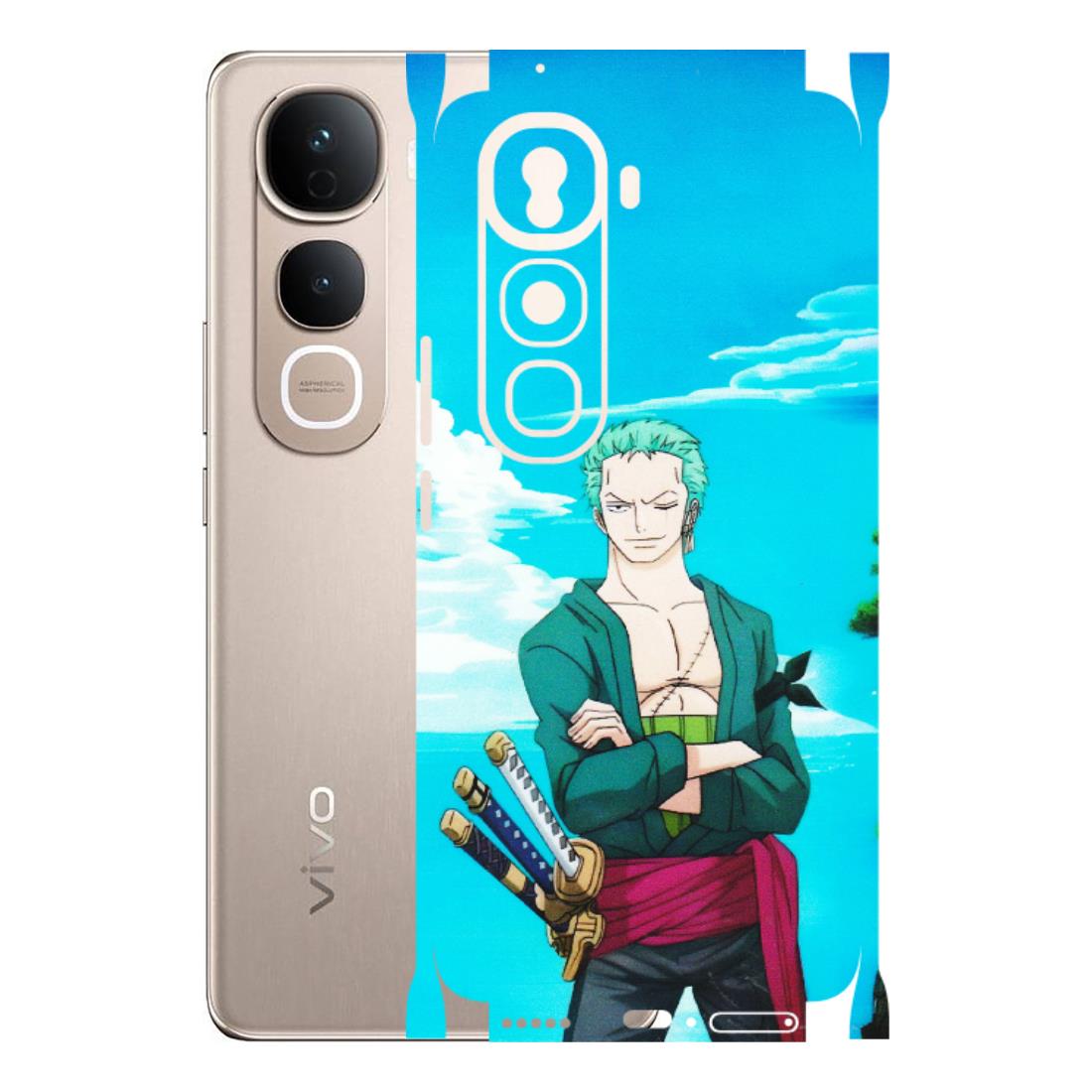 VIVO Y Series Phone Skins (All Models) - Cool Swordman Zoro Anime - Matte Finish (M-143) Vivo Y400 Pro 5G