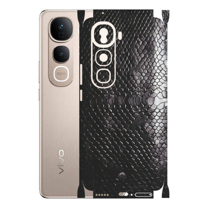 VIVO Y Series Phone Skins (All Models) - Black Snack Leather - Matte Finish (M-147) Vivo Y400 Pro 5G