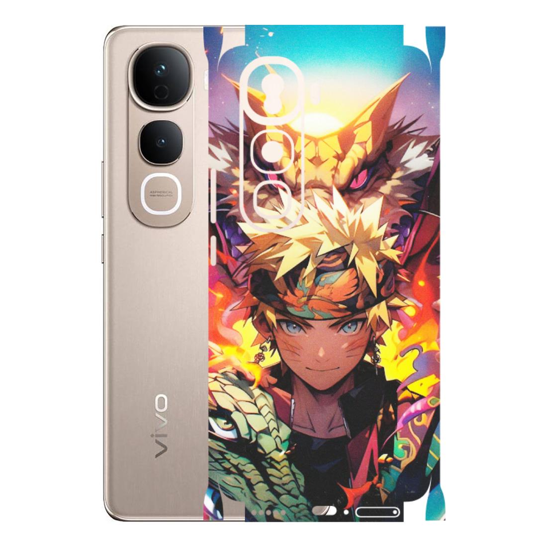 VIVO Y Series Phone Skins (All Models) - Angry Naruto Anime - Matte Finish (M-148) Vivo Y400 Pro 5G