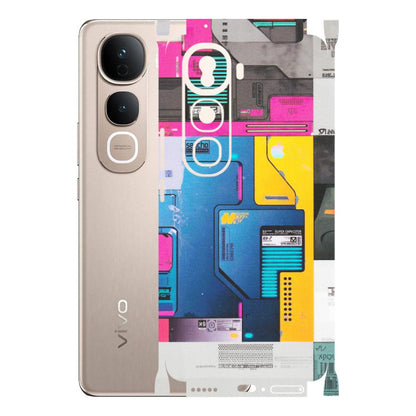 VIVO Y Series Phone Skins (All Models) - Colourfull Motherboard Internals - Matte Finish (M-55) Vivo Y400 Pro 5G