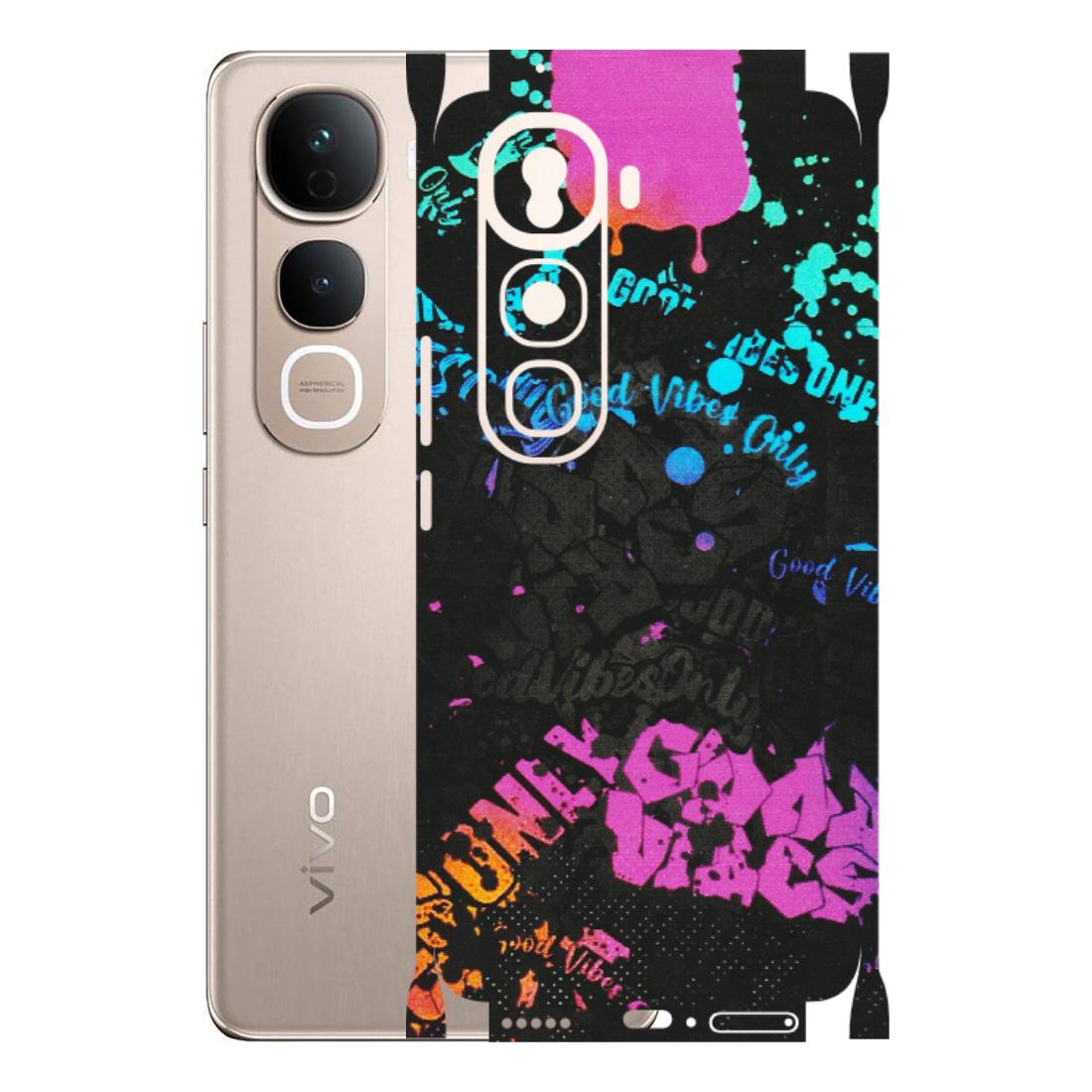 VIVO Y Series Phone Skins (All Models) - Majestic Black Vibes - Matte Finish (M-62) Vivo Y400 Pro 5G