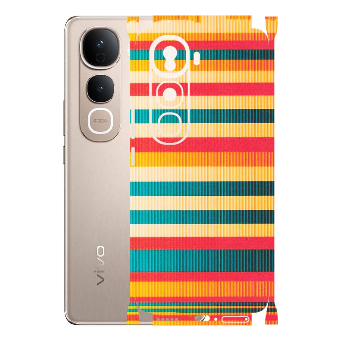 VIVO Y Series Phone Skins (All Models) - Colourful Stripes Soothing Effect - Matte Finish (M-86) Vivo Y400 Pro 5G