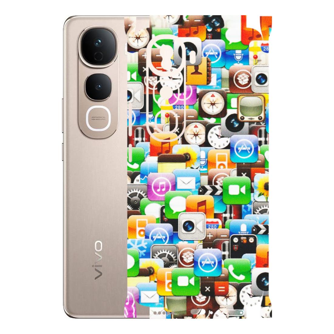 VIVO Y Series Phone Skins (All Models) - All Apple Icons - Matte Finish (M-93) Vivo Y400 Pro 5G
