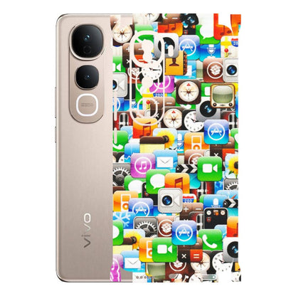 VIVO Y Series Phone Skins (All Models) - All Apple Icons - Matte Finish (M-93) Vivo Y400 Pro 5G