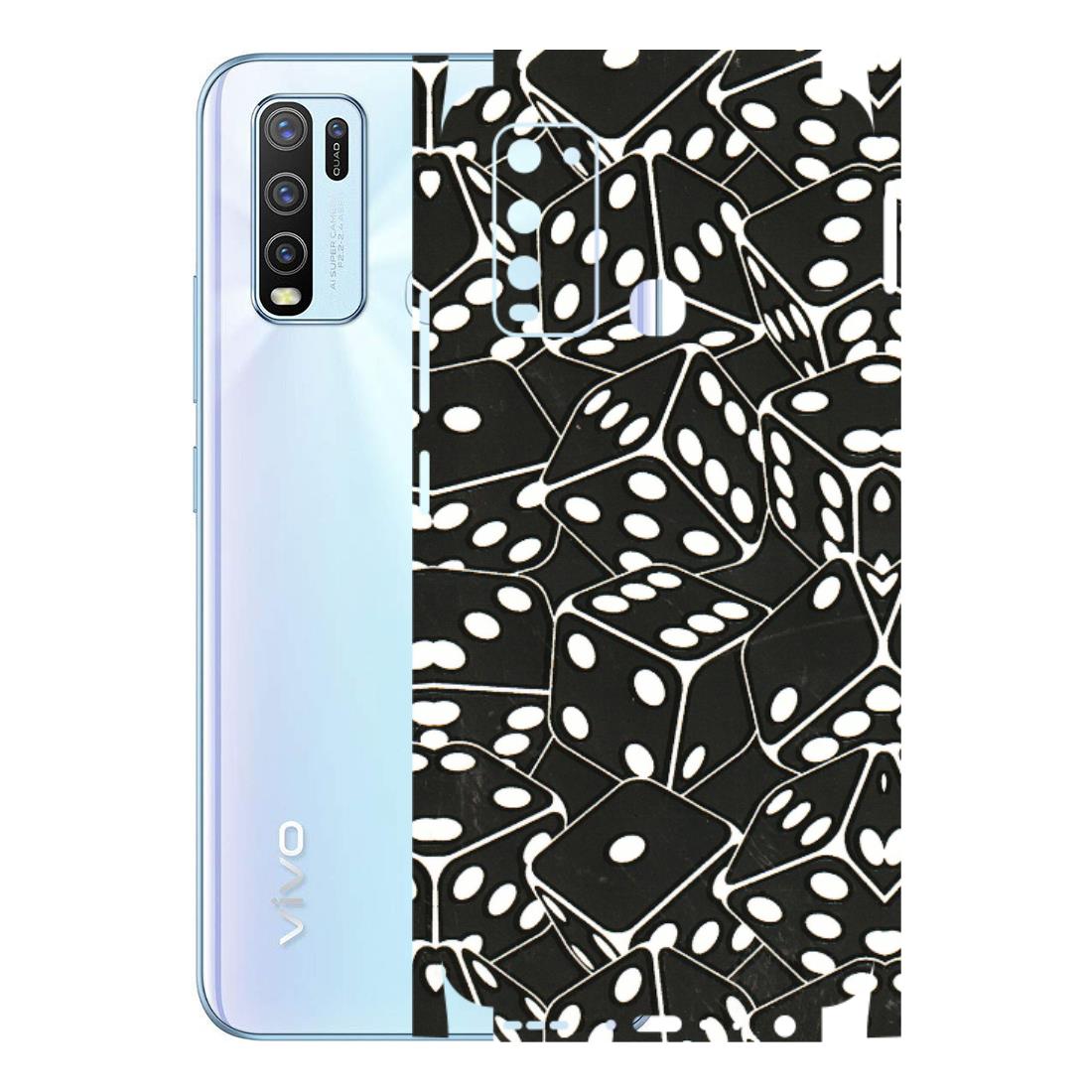 VIVO Y Series Phone Skins (All Models) - Big Black Dices - 3D Embossed Finish (L-106) Vivo Y50