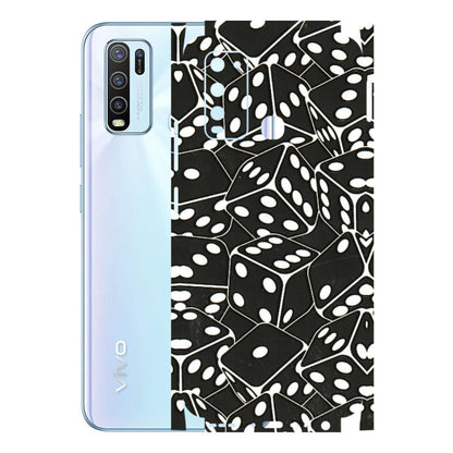 VIVO Y Series Phone Skins (All Models) - Big Black Dices - 3D Embossed Finish (L-106) Vivo Y50
