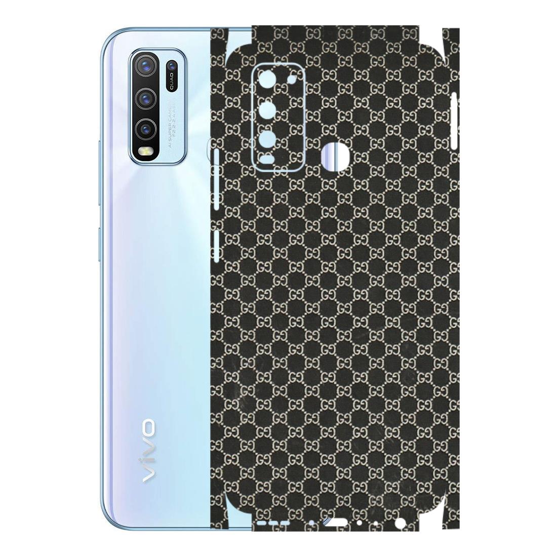 VIVO Y Series Phone Skins (All Models) - Black G Print - 3D Embossed Finish (L-109) Vivo Y50