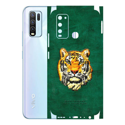 VIVO Y Series Phone Skins (All Models) - Leather Feel Tiger - 3D Embossed Finish (L-111) Vivo Y50
