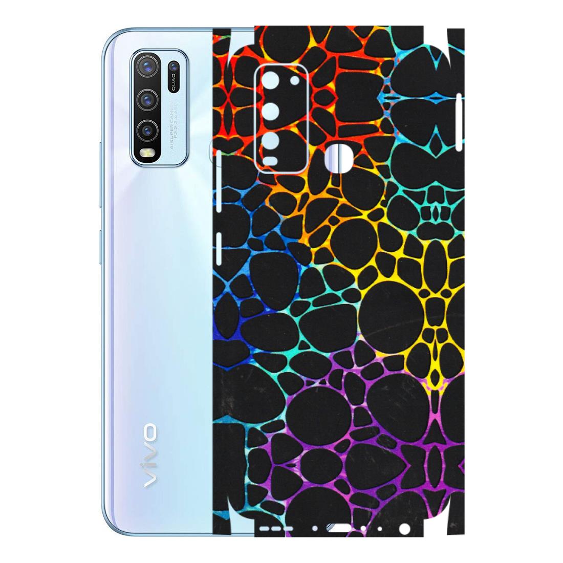 VIVO Y Series Phone Skins (All Models) - Abstract Art MultiColour - 3D Embossed Finish (L-133) Vivo Y50