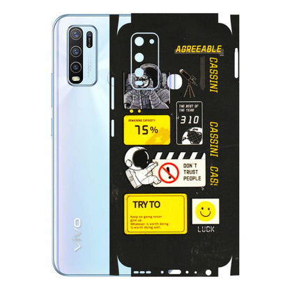 VIVO Y Series Phone Skins (All Models) - Black Cassini - 3D Embossed Finish (L-161) Vivo Y50