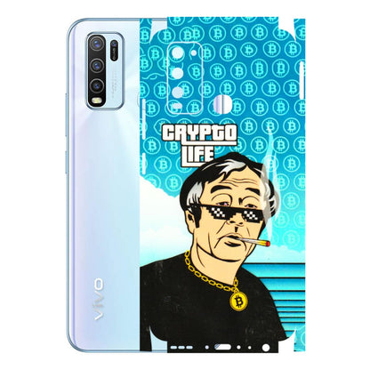 VIVO Y Series Phone Skins (All Models) - Crypto Thug Life - 3D Embossed Finish (L-179) Vivo Y50