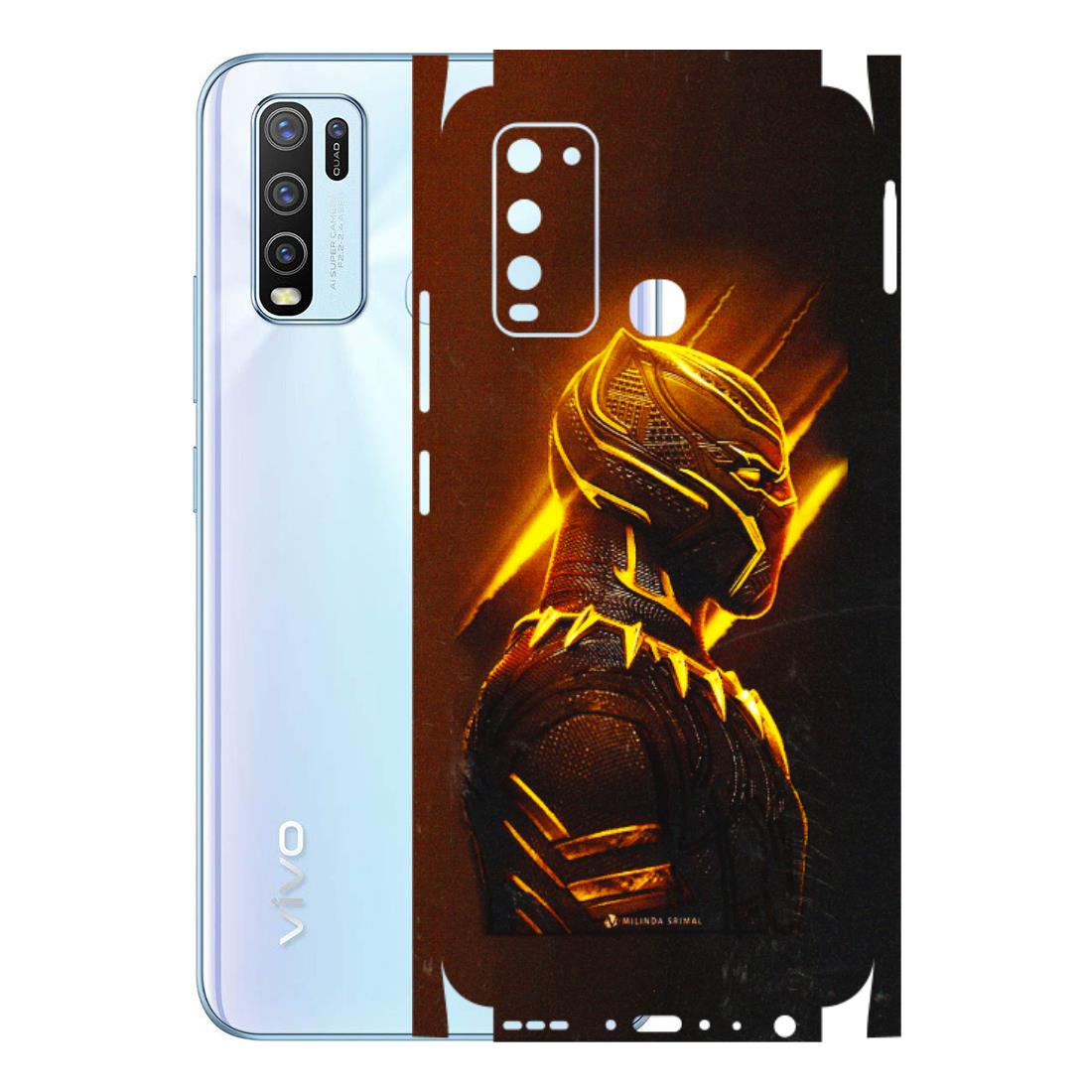 VIVO Y Series Phone Skins (All Models) - Gold Black Panther - 3D Embossed Finish (L-181) Vivo Y50