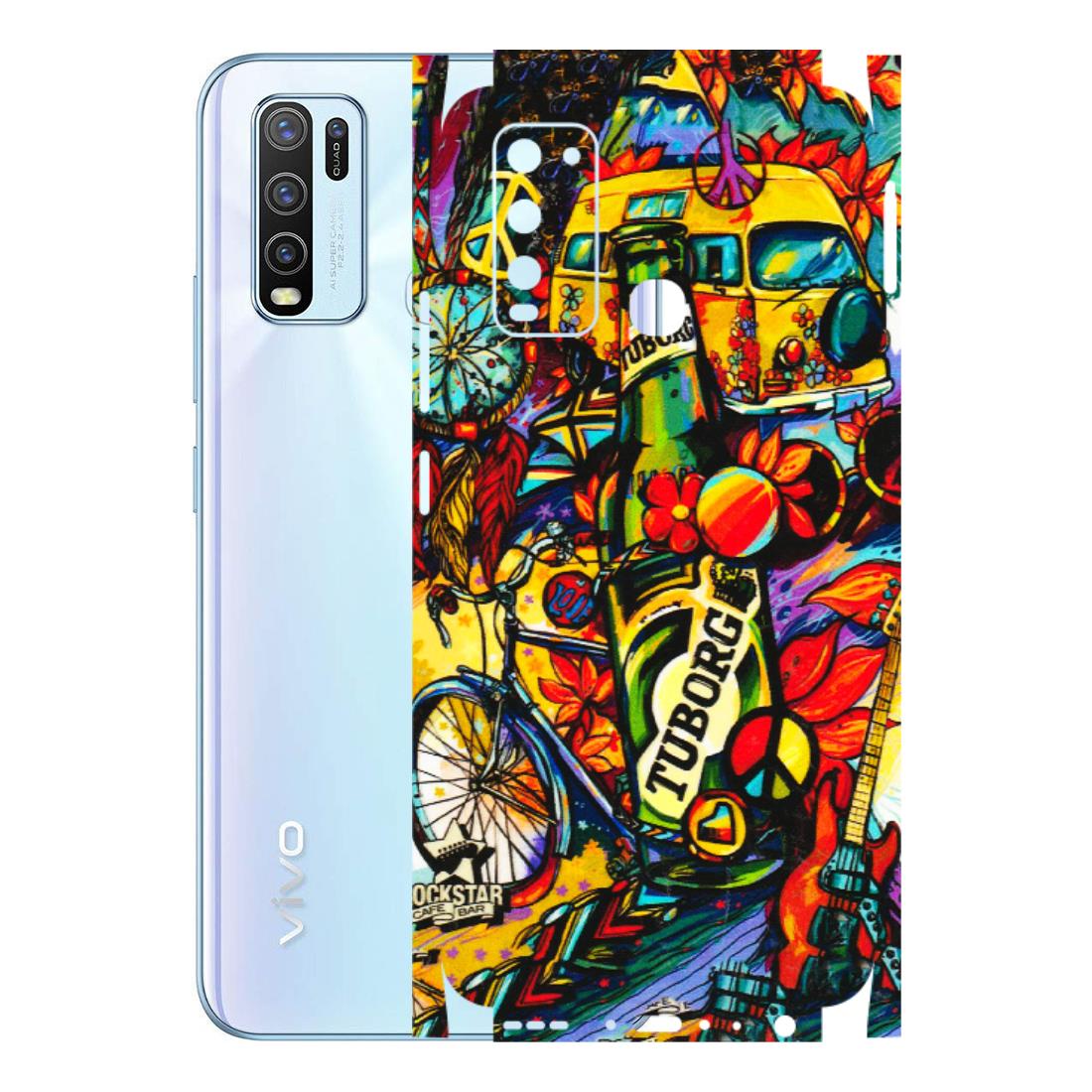 VIVO Y Series Phone Skins (All Models) - Cool Beer Bottle - 3D Embossed Finish (L-193) Vivo Y50