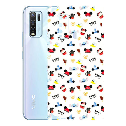 VIVO Y Series Phone Skins (All Models) - Minnie Mouse & Donald Doodles s - 3D Embossed Finish (L-194) Vivo Y50
